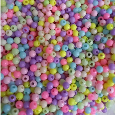 5/10/25gam hạt nhựa bóng đẹp size 4mm