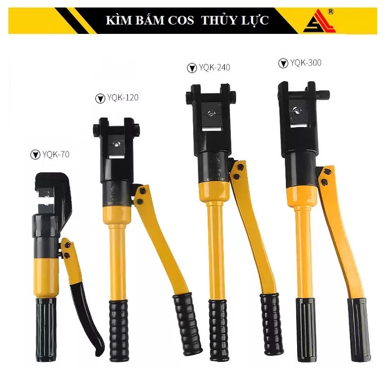 Kìm Ép  Đầu Cos Thủy Lực YQK120 - Phạm Vi Ép 10-120mm2  - Hàng Tốt Chuyên Dụng Cho Thợ - Bảo Hành 6 Tháng