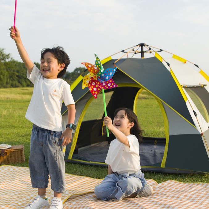 Lều cắm trại loại Lều tự bung HÀNG CAO CẤP, sức chứa 4-6 người, chống nắng, chống nước tiện lợi cho du lịch, dã ngoại