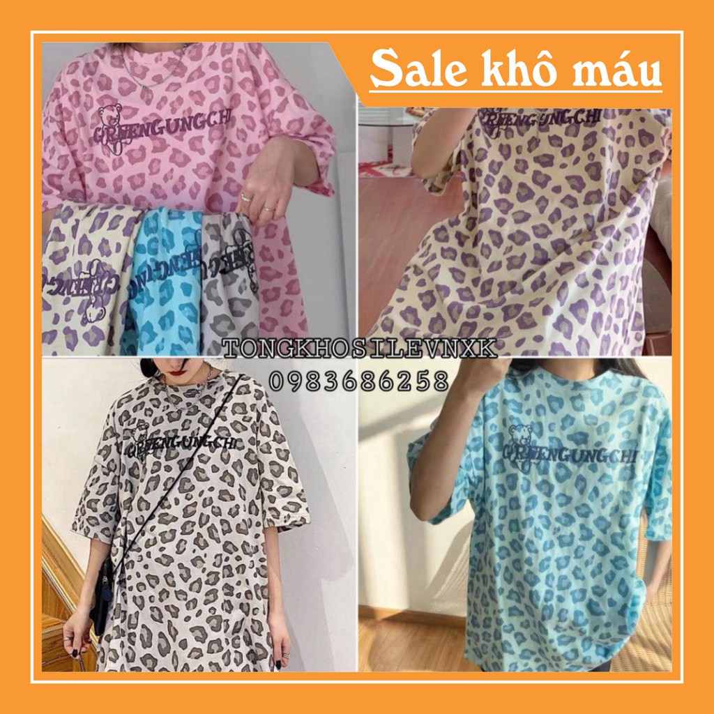 ÁO THUN LOANG ĐỐM BÁO 4 MÀU IN CHỮ HOT - ÁO LOANG KIỂU HỒNG XANH XÁM TÍM [new]