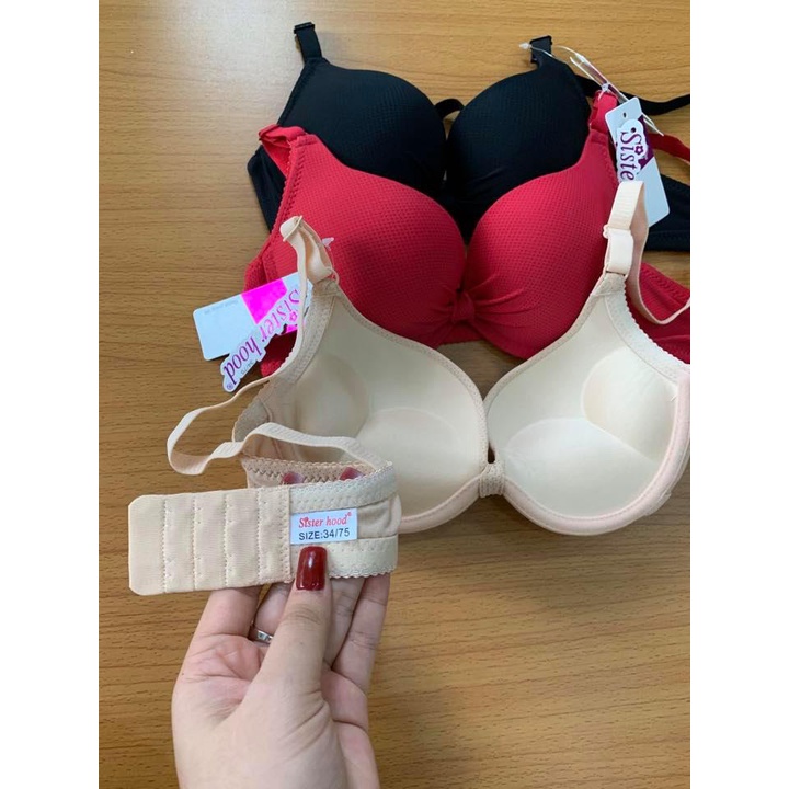 Áo ngực nữ có gọng mút kép nâng ngực tạo khe, áo lót thông hơi hình nơ 6611