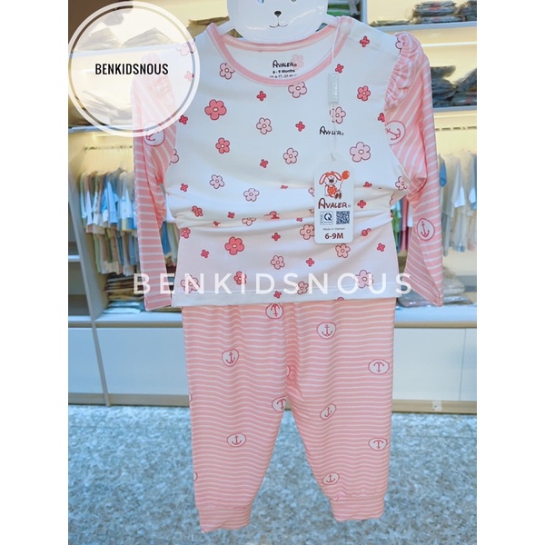 (XẢ KHO AVALER) Bộ cài vai Avaler vải sợi tre siêu mát cho bé trai/bé gái từ 3 tháng đến 3 tuổi