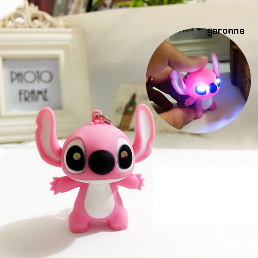 1 Móc Khóa Hình Stitch Có Đèn LED Dễ Thương