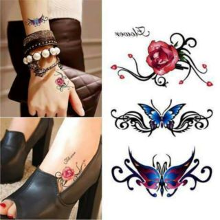 Hình xăm dán Tattoo xăm nước 9.7 × 5.7 cm