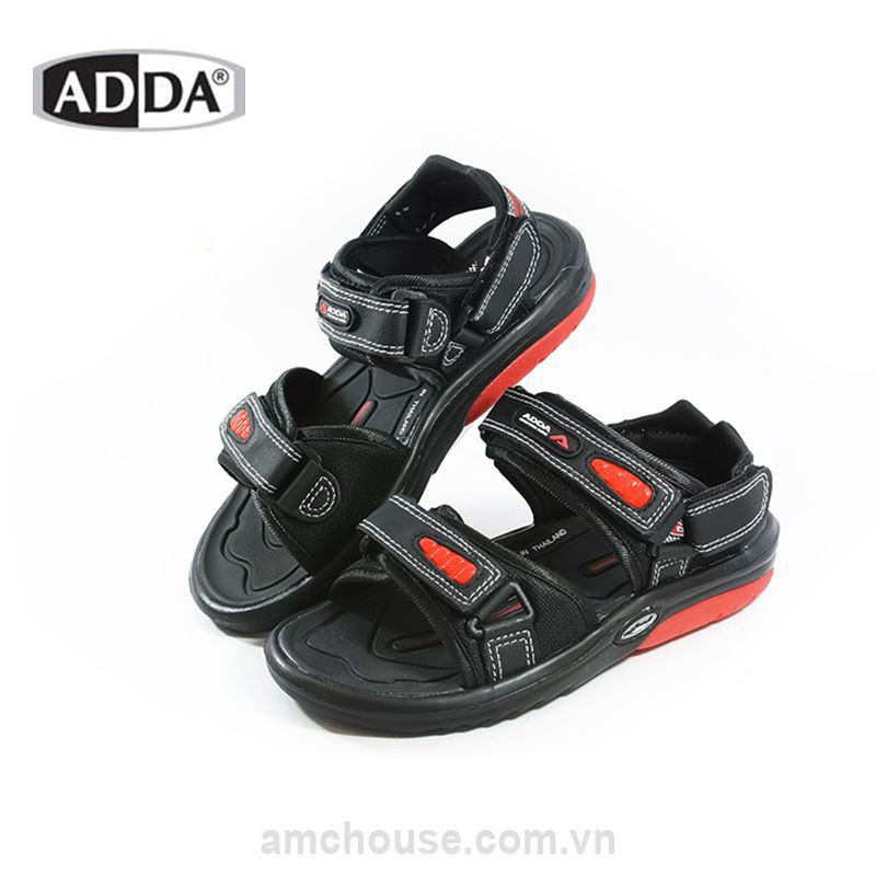 Giày sandal Thái Lan nam ADDA 2N36 - đen đỏ