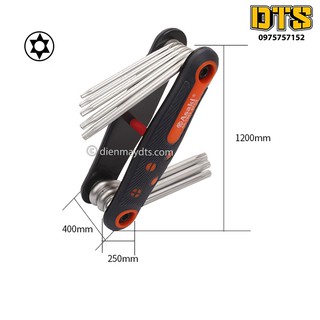 Bộ hoa thị gập 8 chi tiết Asaki AK-7982