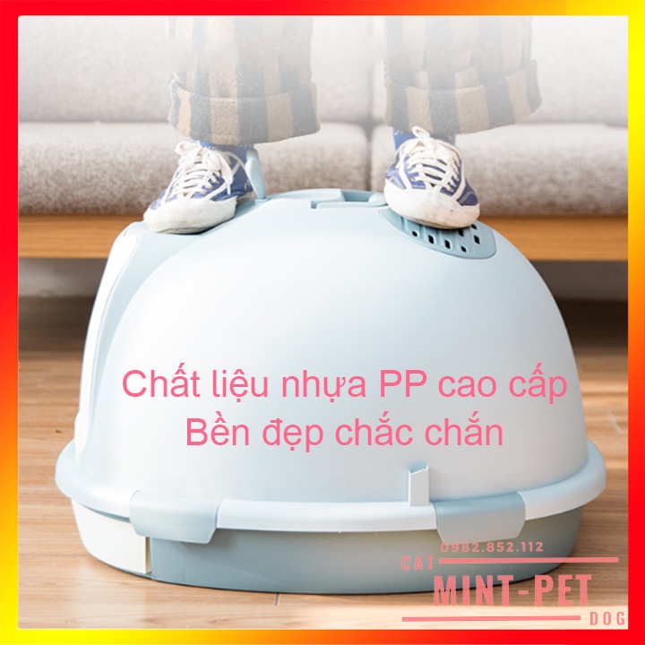 Nhà Vệ Sinh Có Khay Rút Đáy Hình Cá Voi Dễ thương #MintPet