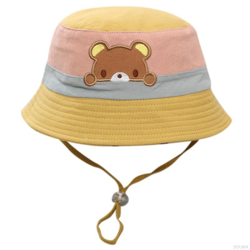 Mũ tai bèo thêu họa tiết hoạt hình đáng yêu cho bé