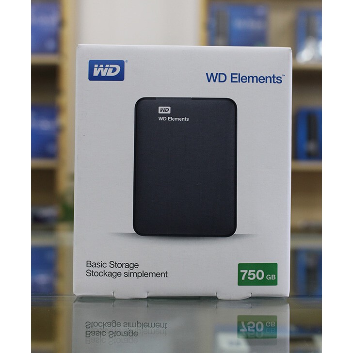 Ổ Cứng Di Động 750Gb Elements Tặng Bao Da