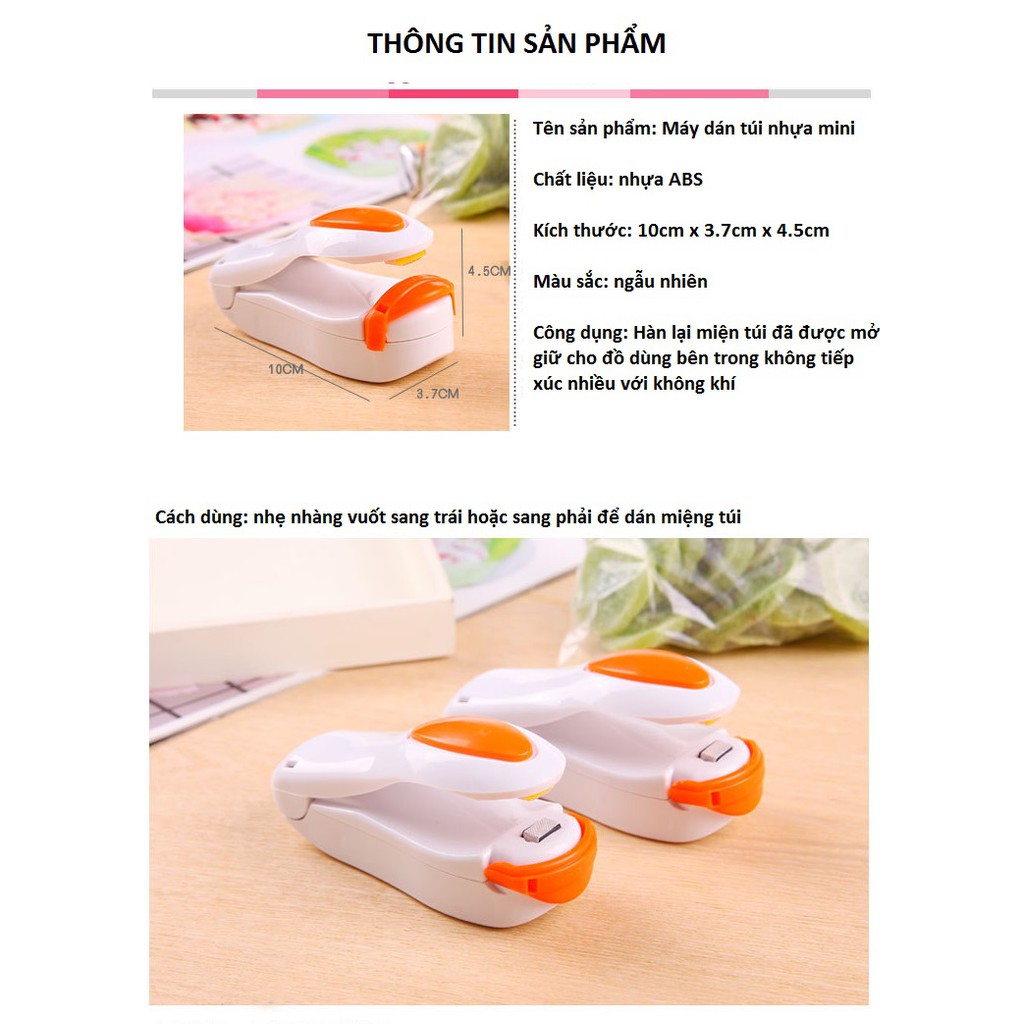 Máy Hàn Miệng Túi Mini Cầm Tay Tiện Lợi
