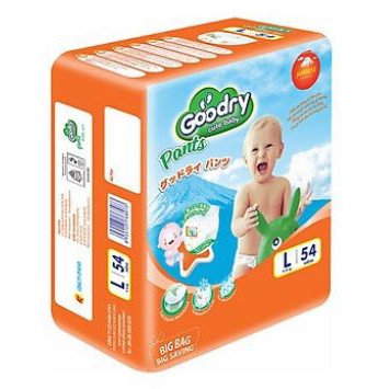 Bỉm quần Goodry L54, M60, XL58, Newborn 72 miếng