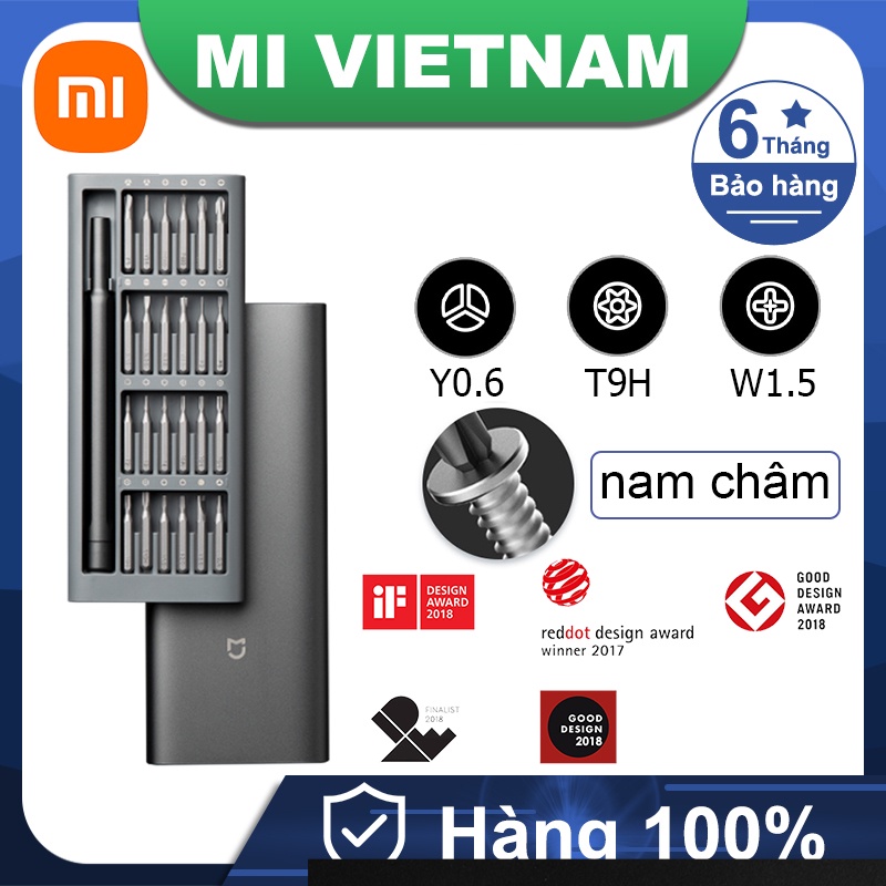 Bộ tua vít bỏ túi đa năng Xiaomi MJJXLSD002QW Bộ tua vít đa năng 24 đầu chất liệu thép Sửa chữa điện thoại