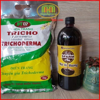 Bộ Đôi Mật Rỉ Đường 1 Lít Và Nấm Đối Kháng Trichoderma 1kg Minh Hân Garden