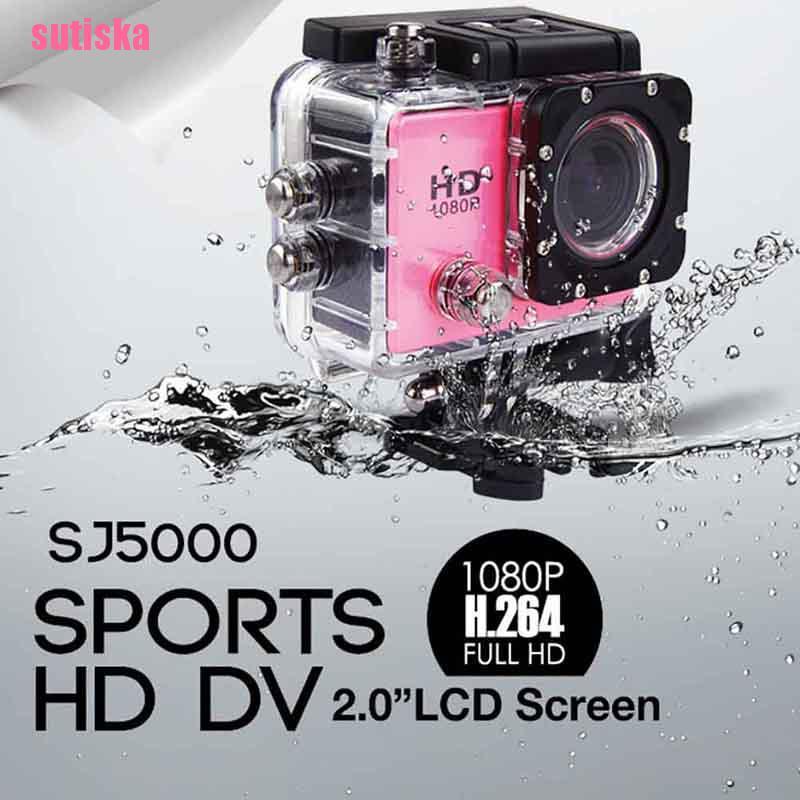 Camera hành trình thể thao sutiska Full HD chống thấm nước có điều khiển từ xa | BigBuy360 - bigbuy360.vn
