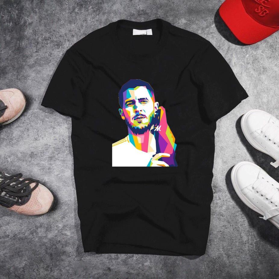 [Freeship] Áo Thun In Hình Eden Hazard Mã 01 - Áo In Hình Cầu Thủ Bóng Đá
