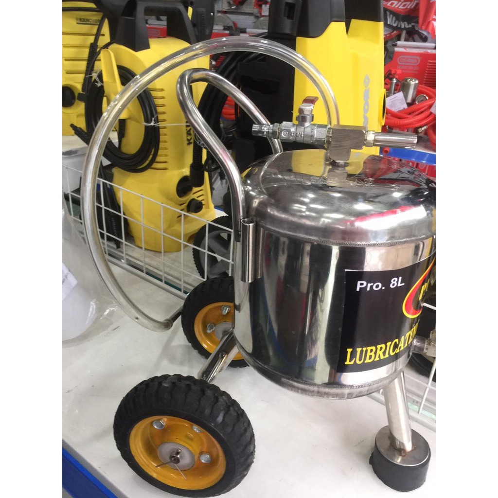 Bình hút nhớt 8l inox 304 dùng cho tiệm sửa xe nhỏ