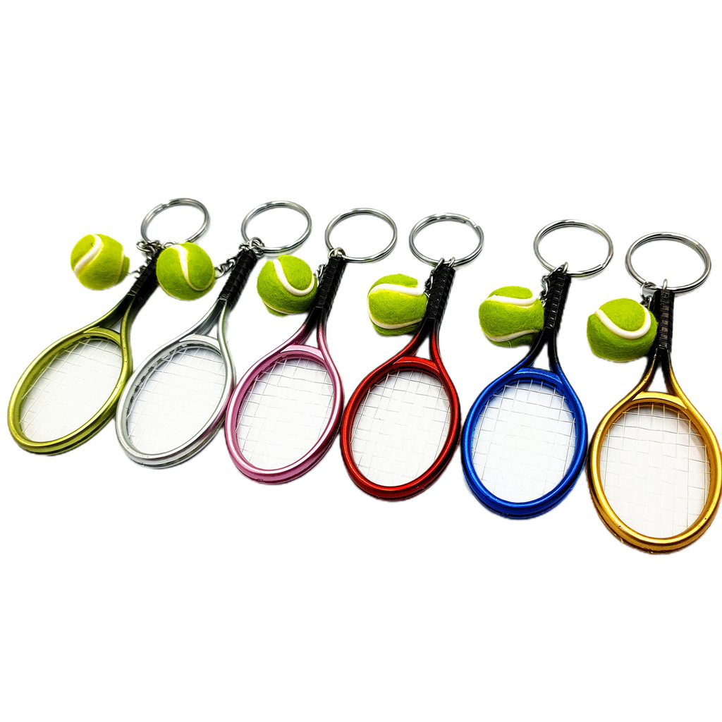 Móc Khóa Hình Vợt Tennis Mini Dễ Thương