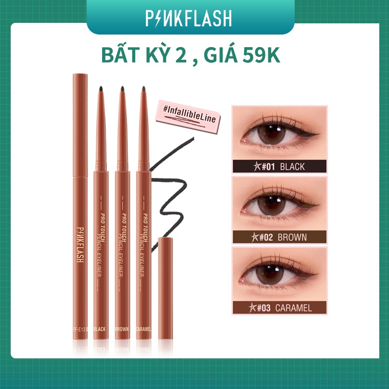 Bút kẻ mắt PINKFLASH chống thấm nước và lâu trôi cao cấp