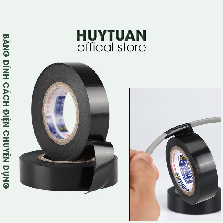 Băng dính cách điện chuyên dụng - cuộn băng keo cách điện, băng dính đen (BDCD)