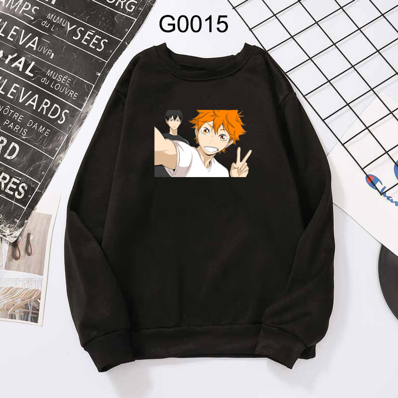 Áo Hoodie Dài Tay In Chữ Hinata Shouyou