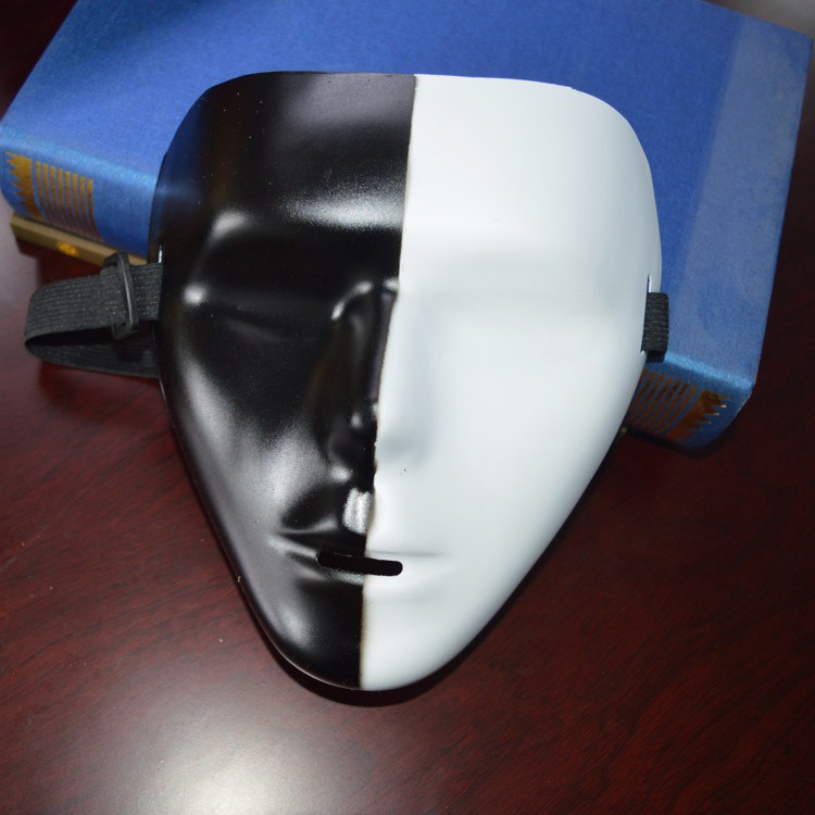Mặt Nạ Jabbawookeez Màu ĐEN/TRẮNG ÂM DƯƠNG Hacker hóa trang halloween sự kiện lễ hội thiết kế độc đáo ấn tượng không đụn
