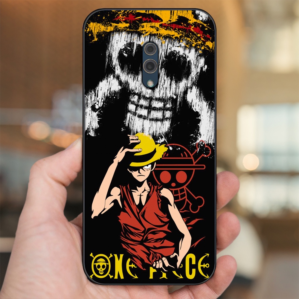 Ốp lưng Oppo K3 viền đen in hình Luffy One Piece