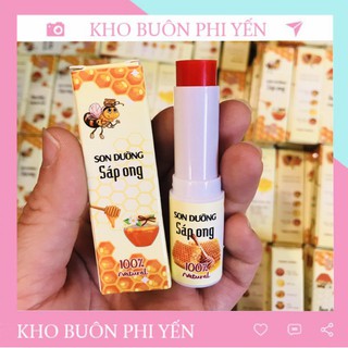 Son dưỡng môi sáp ong thỏi màu đỏ