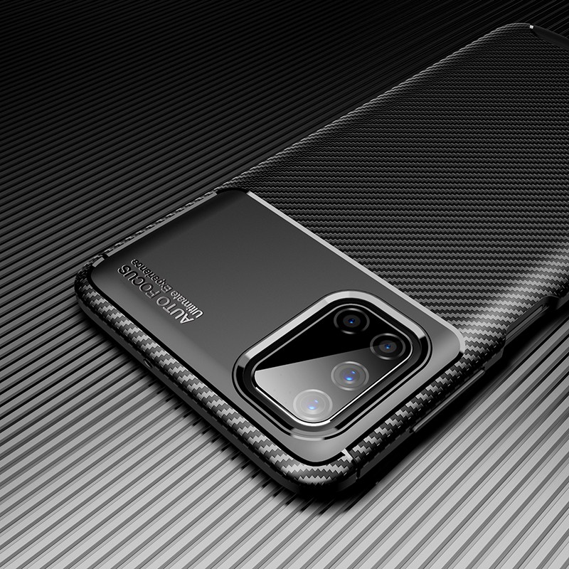 Ốp điện thoại mềm sợi carbon siêu mỏng chống va đập cho Samsung Galaxy M51