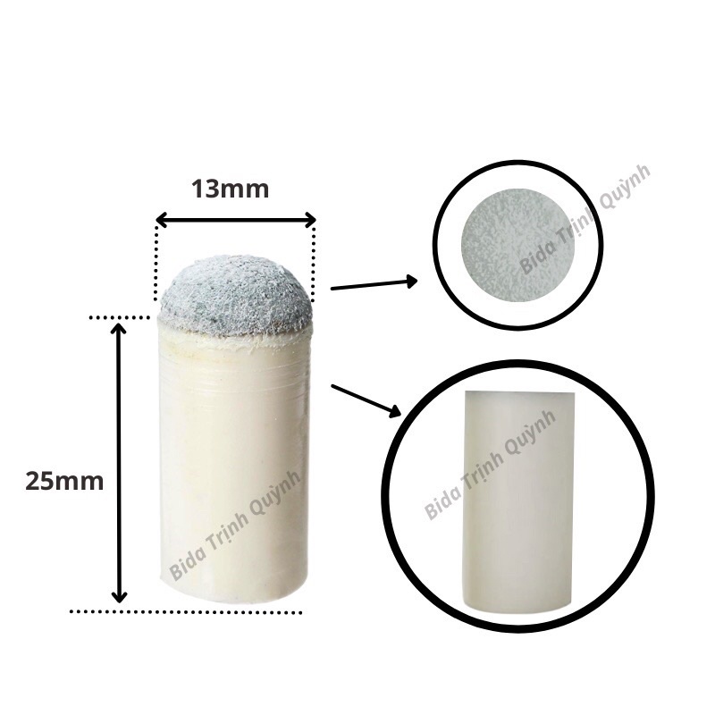 Đầu chụp cơ BiDa hàng cao cấp/ đầu chụp gậy BiDa 13mm