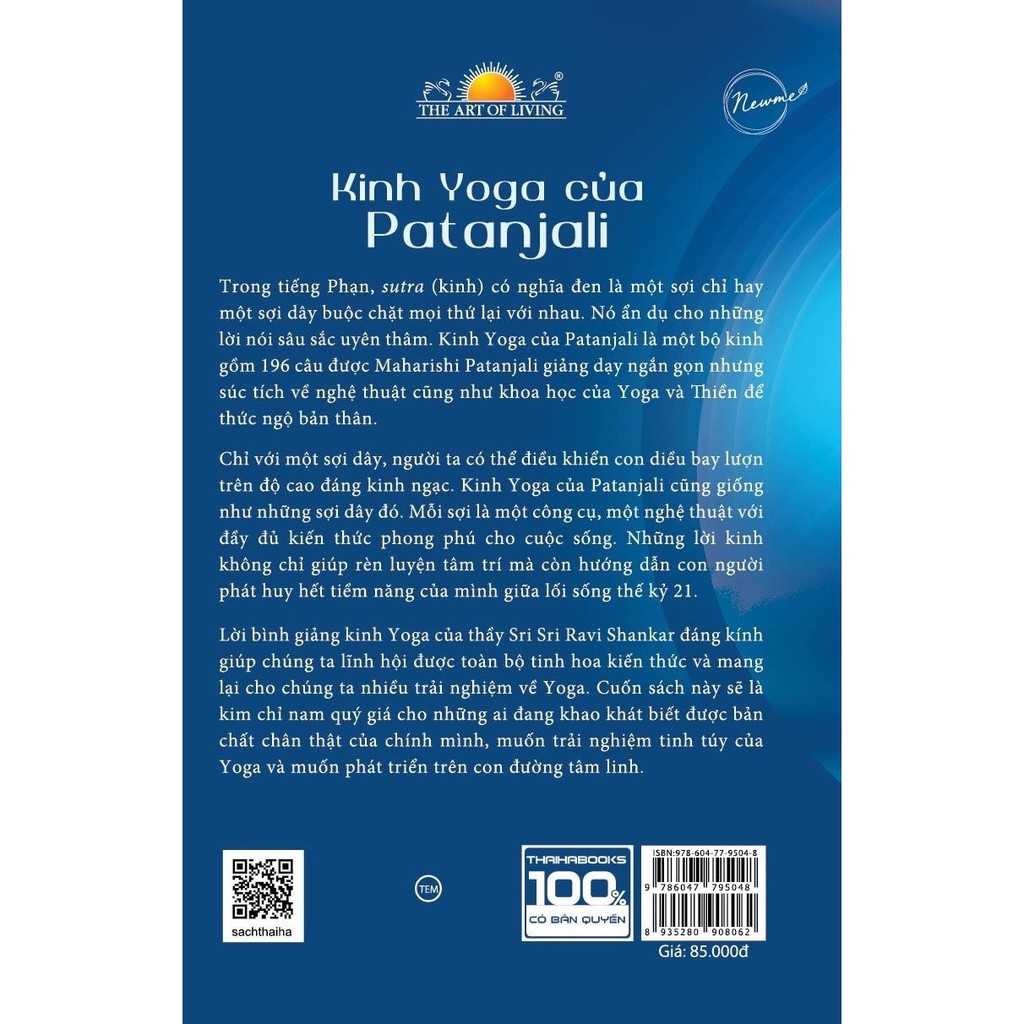 Sách - Kinh Yoga Của Patanjali - Thầy Sri Sri Ravi Shankar Bình Giảng