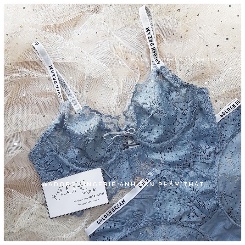 BỘ ĐỒ LÓT REN MỎNG GOLDEN DREAM | BigBuy360 - bigbuy360.vn