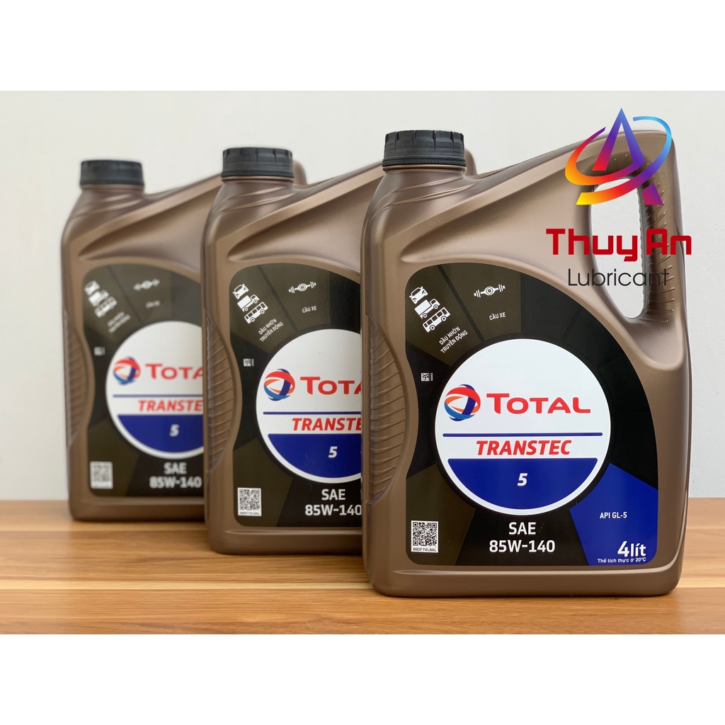 Dầu Hộp Số TOTAL TRANSTEC 5 85W-140 4L - Dầu Cao Cấp Dành Cho Hộp Số Xe Ôtô