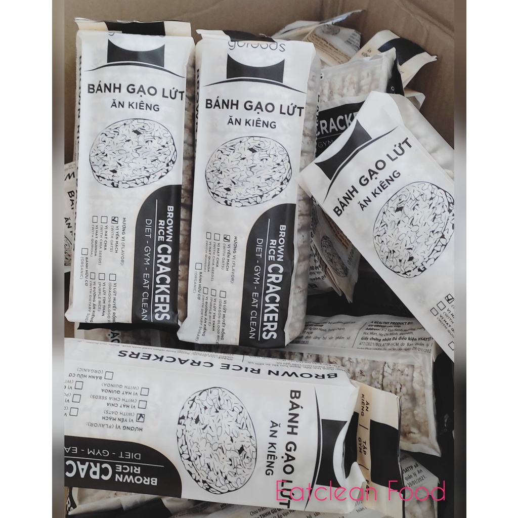 (170g) Bánh gạo lứt nguyên hạt GUFOOD giảm cân,ăn kiêng,tiểu đường | BigBuy360 - bigbuy360.vn