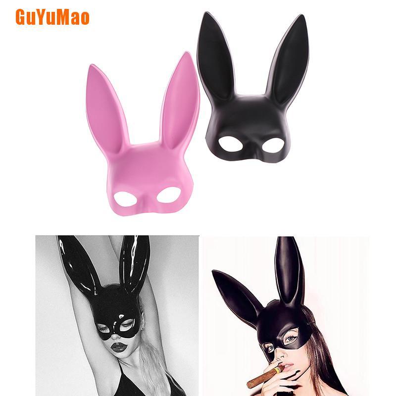 1 Mặt Nạ Hóa Trang Hình Thỏ Bằng PVC Gợi Cảm Cho Nữ Dự Tiệc Halloween