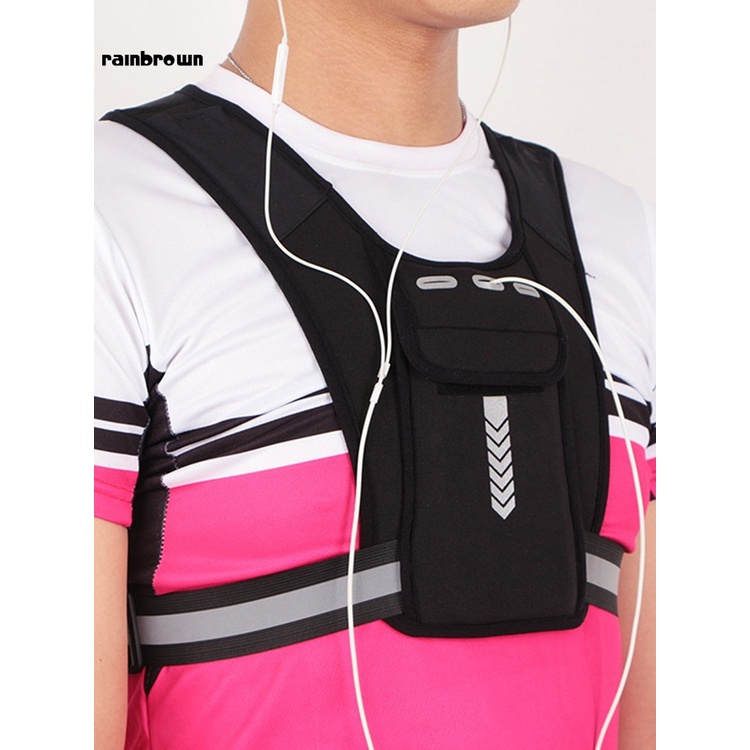 Túi Đeo Chéo Ngực Phản Quang Đựng Điện Thoại Sức Chứa Lớn Dùng Khi Chạy Xe Đạp