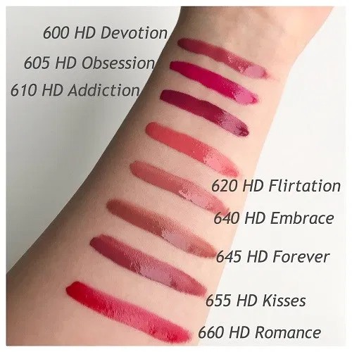 Son Kem Lì Revlon Ultra HD Matte Lipcolor 610 Addiction 605 Obsession 655 Kisses 675 Infatuation 640 Embrace 625 HD Love