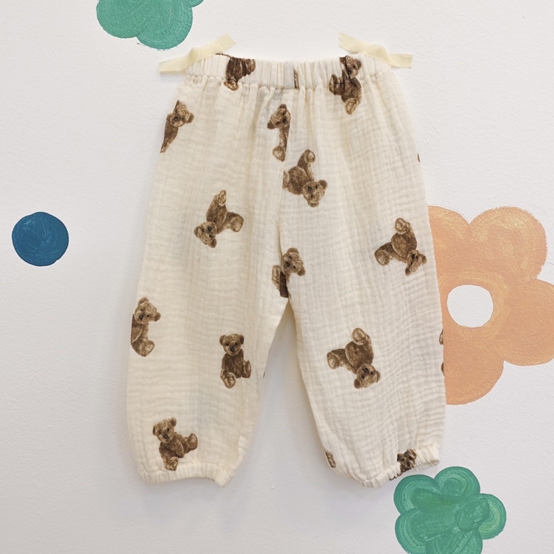 (Hàng thiết kế) Quần Bom Hoạ Tiết Gấu xinh Cho Bé Bear Bomber_Haaro Babies