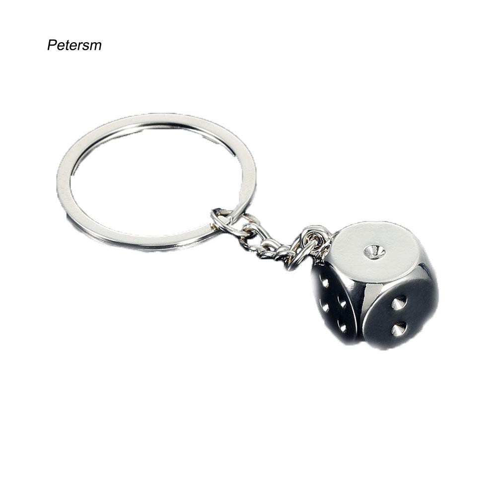 Móc chìa khóa hình dáng xúc xắc độc đáo thời trang