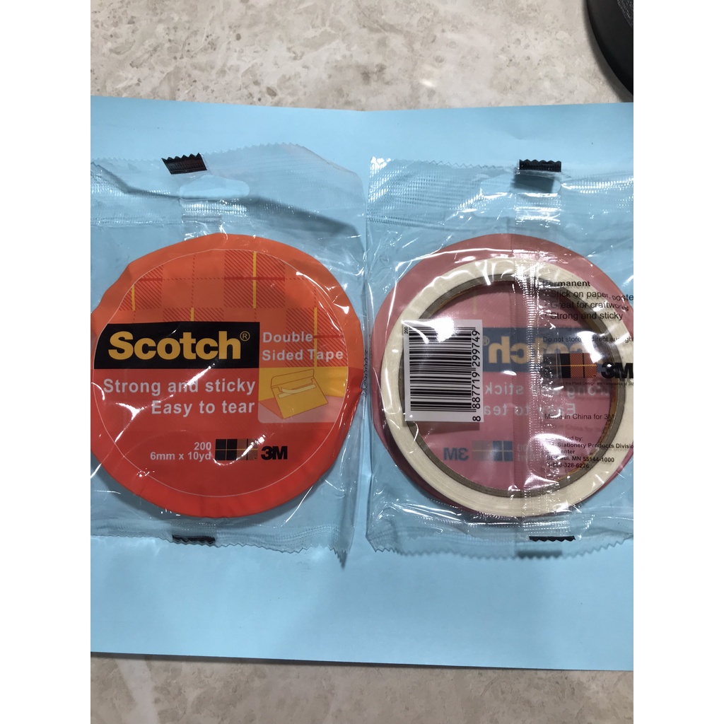 3M Scotch Double Sided Tape Băng Keo 2 mặt 3M 6mm x 10yd