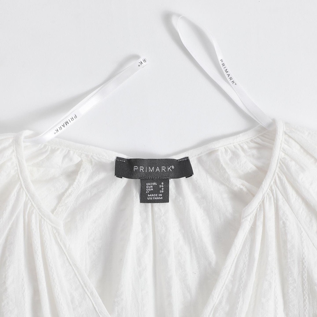 ❗️ LILAC - VNXK - DƯ XỊN - GIÁ TỐT ❗️ - Áo Primak Babydoll Trắng Xuất Dư