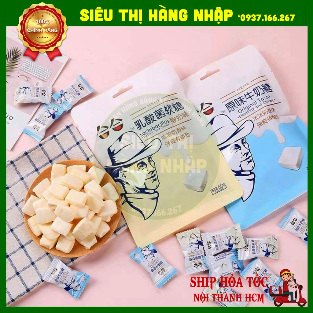 Kẹo sữa chua ông già Đài Loan Hehe 360g