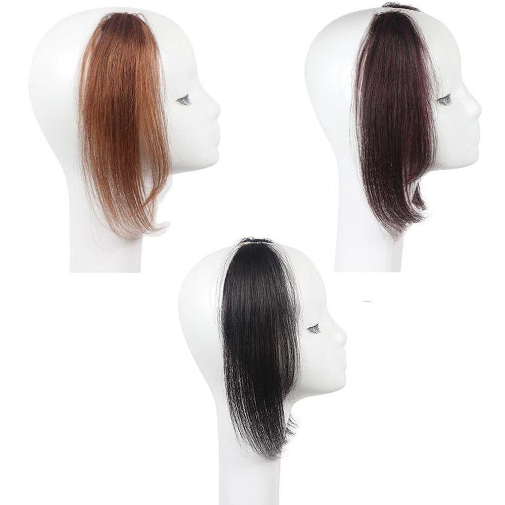 Bộ Tóc Giả Bằng Sợi Tổng Hợp Hai Mặt Màu Đen / Nâu Thời Trang Dành Cho Nữ