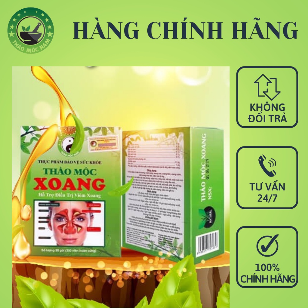 Thảo Mộc Xoang - Mẫu Mới tặng 1H thông Xoang mũi. Hỗ trợ bệnh viêm xoang hiệu quả.