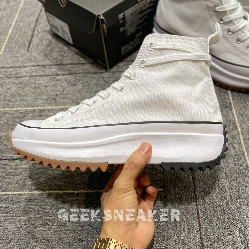 [GeekSneaker] Giày Cvs [White/Black] Run Star  Hike JW Anderson White - Sneaker Cổ Cao Màu Trắng