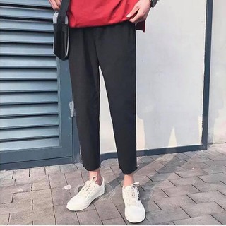 Quần thun đen nam nữ basic pants