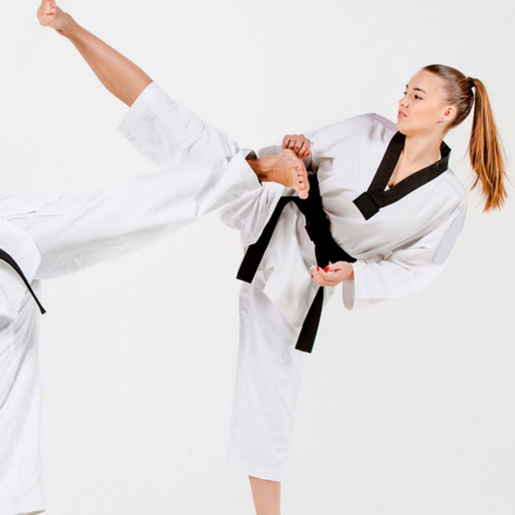 Set Đồng Phục Võ Taekwondo 1 Màu Trắng Dành Cho Người Lớn Và Trẻ Em