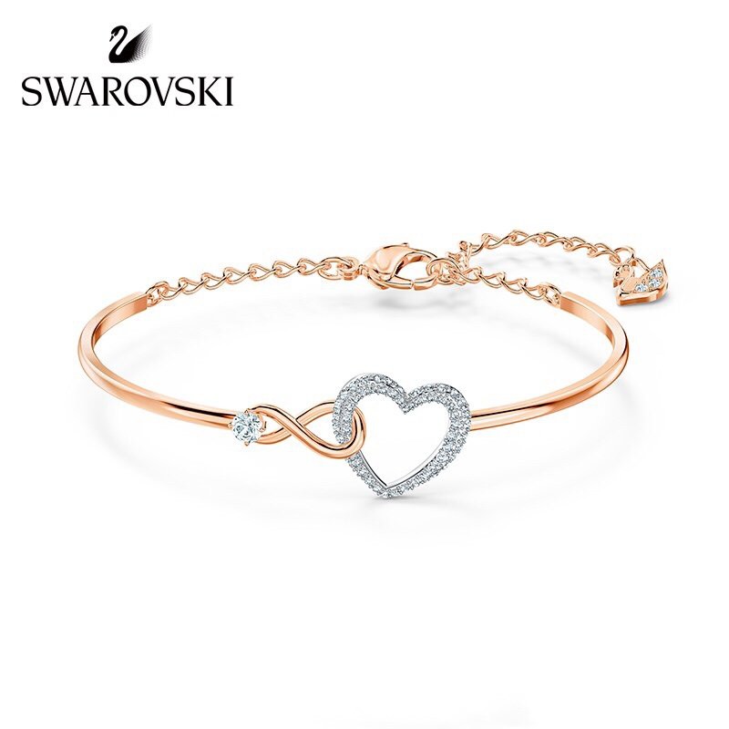 Swarovski ‮ the los ‬rose gold SWA INFINITY love bracelet, 5518869