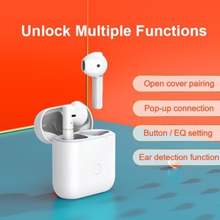 Tai Nghe Nhét Tai Không Dây Bluetooth 5.0 Chống Ồn Qcy T8 Tws Có Mic Cho Android / Iphone