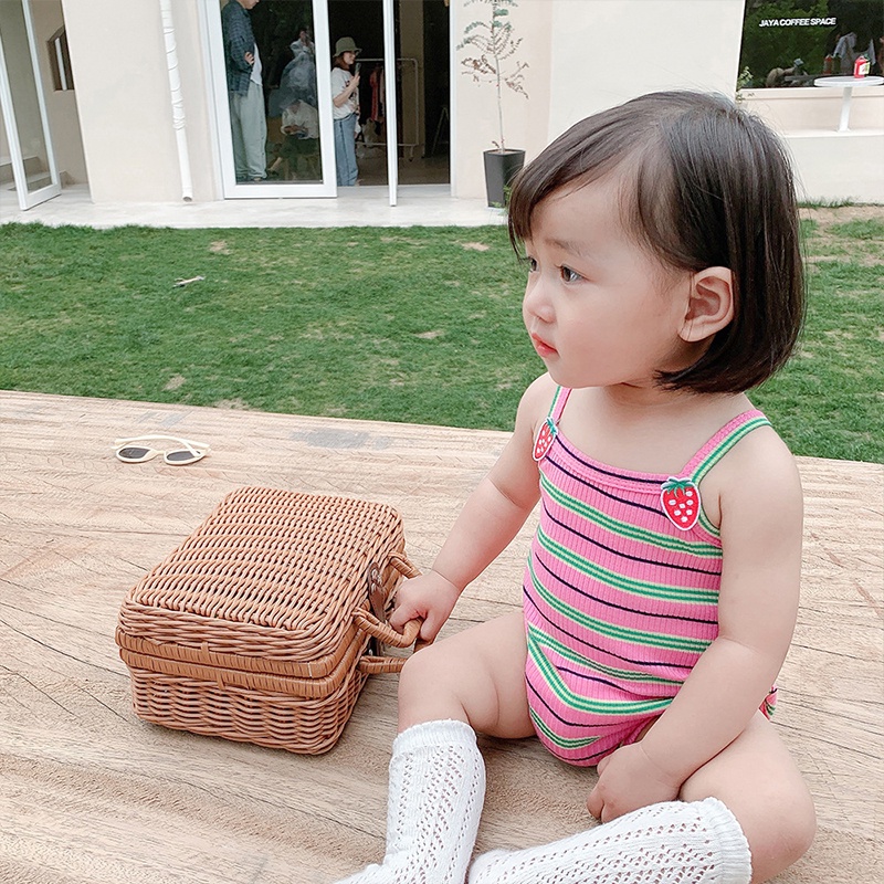 Baby Romper Sơ sinh Áo liền quần không tay Một mảnh Trẻ sơ sinh Bé trai Cô gái Trẻ em Cầu vồng Quần áo Thời trang Trẻ em &amp; Trẻ em AKKU