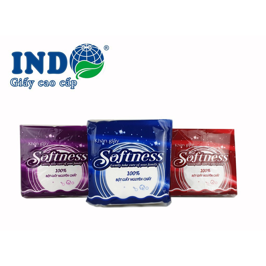 GIẤY ĂN VUÔNG INDO 100 TỜ SOFTNESS